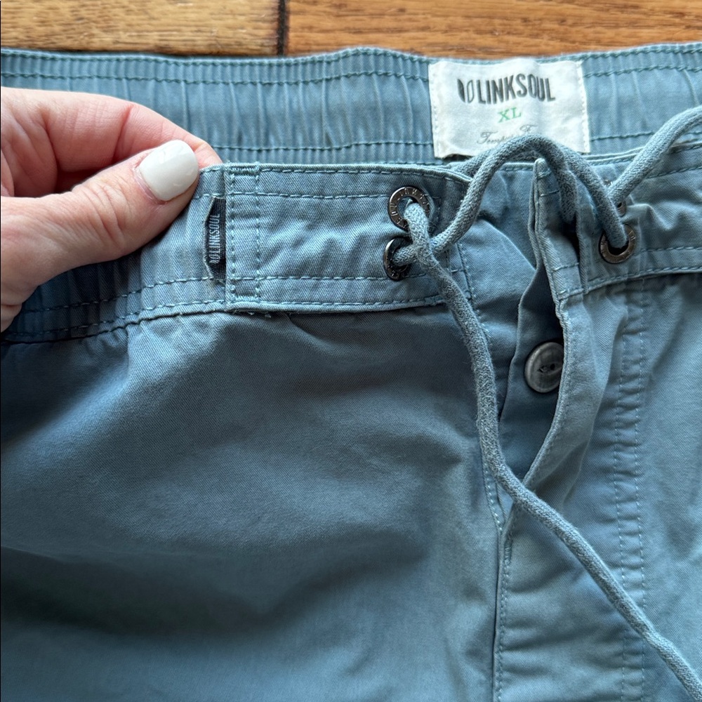 Linksoul Pants Men’s XL Blue Tempus Fugit Chino Casual Golf LS6144 Lightweight - Picture 3 of 12